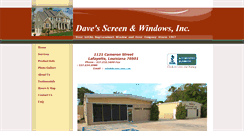 Desktop Screenshot of davesscreen.com